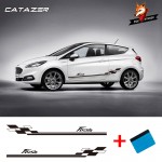 Car Accessories Car Vehicle Auto Decals Wraps Body Graphics Fiesta Vinyl Car Van Styling Side Stripes Sticker for Ford Fiesta